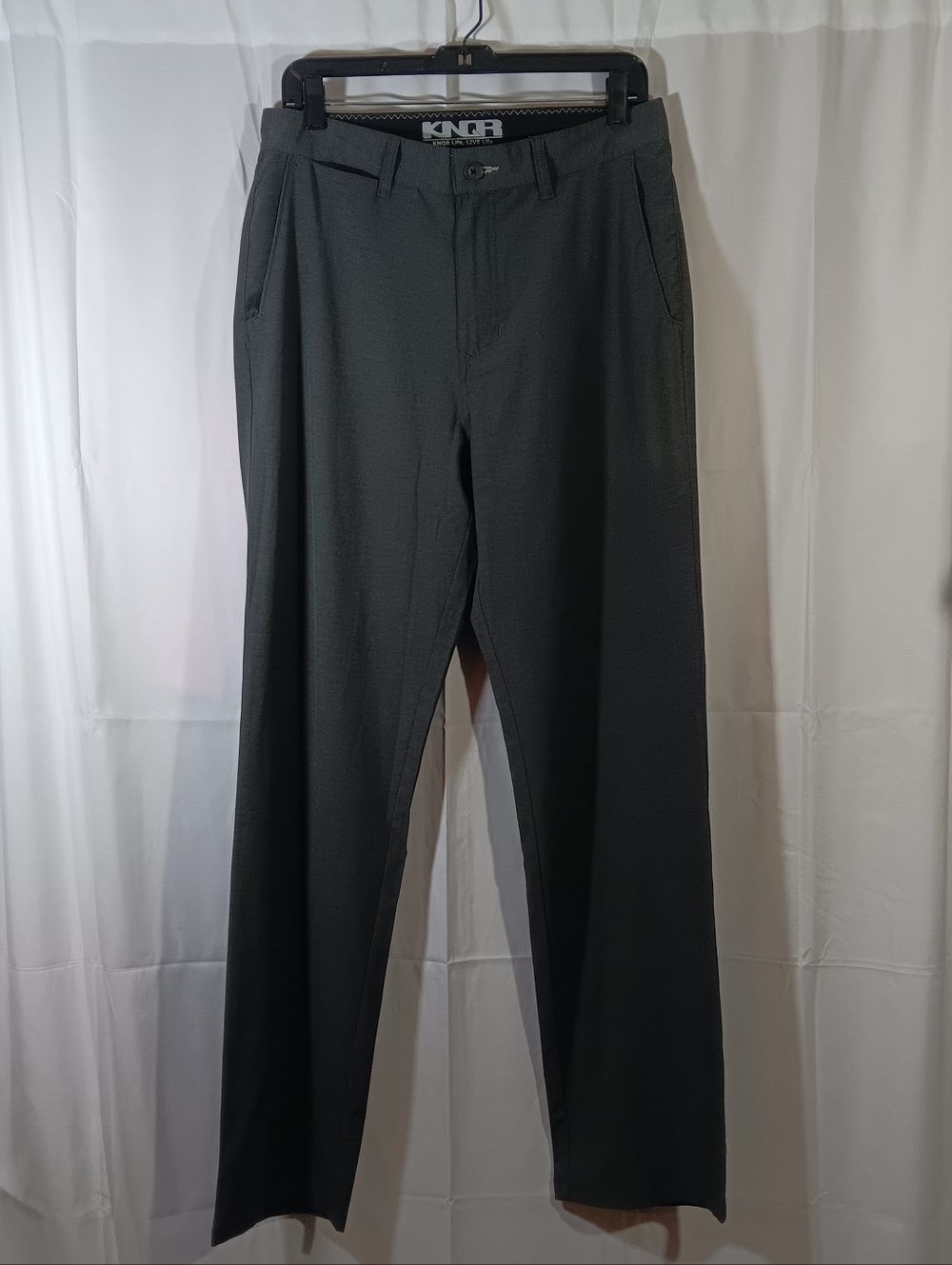 KNQR Mens 31 Gray Pants Stretch Athleisure Performance